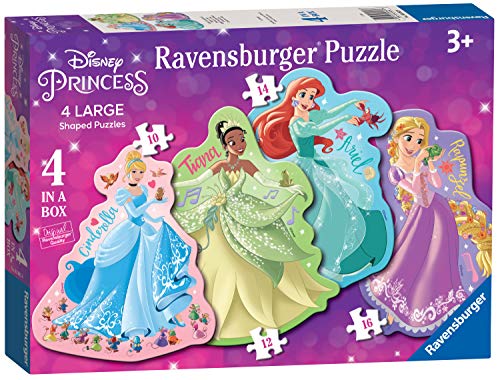 Ravensburger Disney Princess - 4 Large Shaped Jigsaw Puzzles (10, 12, 14, 16 Piece) for Kids Age 3 Years Up - Educational Toys for Toddlers von Ravensburger