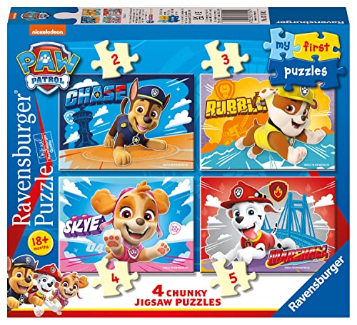 Ravensburger Paw Patrol Toys – Meine ersten Puzzles für Kleinkinder ab 18 Monaten – 2, 3, 4 & 5 Teile von Ravensburger