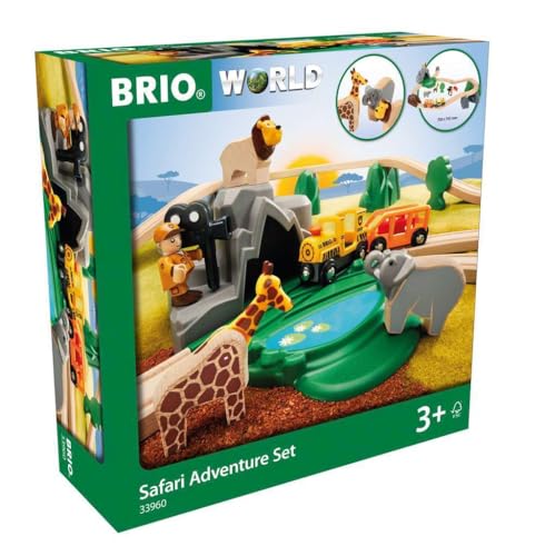 BRIO 33960 Großes Bahn Safari Set D von BRIO