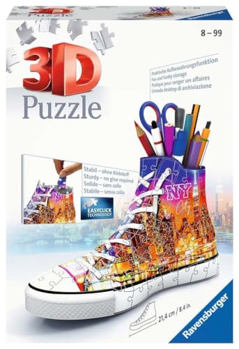 Ravensburger 3D Puzzle 11152 - Sneaker Skyline - Praktischer Stiftehalter - Schreibtisch-Organizer für Erwachsene und Kinder ab 8 Jahren von Ravensburger