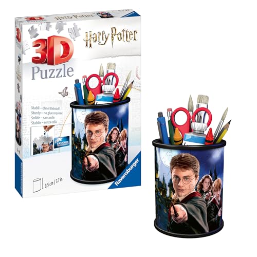 Ravensburger 3D Puzzle 11154 - Utensilo Harry Potter - 54 Teile - Stiftehalter für Harry Potter Fans ab 6 Jahren, Schreibtisch-Organizer für Kinder, Harry Potter Geschenke von Ravensburger