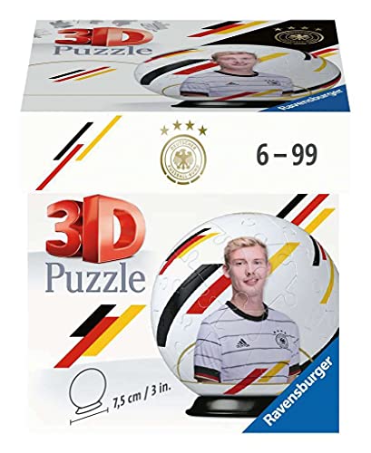 Ravensburger 3D Puzzle 11188 - Puzzle-Ball DFB Spieler - Julian Brandt - 54 Teile - für Fußball Fans ab 6 Jahren von Ravensburger