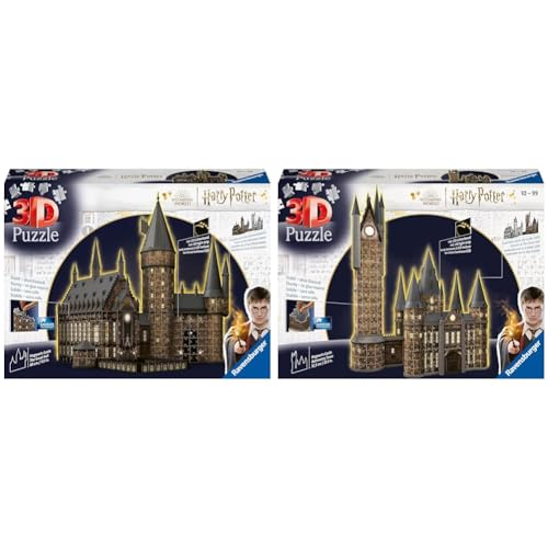 Ravensburger 3D Puzzle 11550 - Harry Potter Hogwarts Schloss & 3D Puzzle 11551 - Harry Potter Hogwarts Schloss von Ravensburger