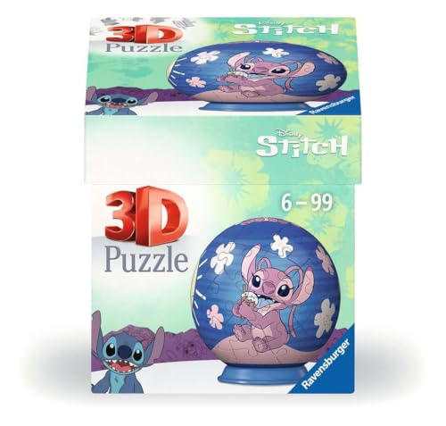 Ravensburger 3D Puzzle 11597 - Puzzle-Ball Disney Angel - für große und kleine Stitch Fans ab 6 Jahren - Stitch Geschenke von Ravensburger