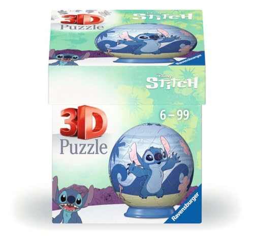 Ravensburger 3D Puzzle 11597 - Puzzle-Ball Disney Stitch - für große und kleine Stitch Fans ab 6 Jahren - Stitch Geschenke von Ravensburger