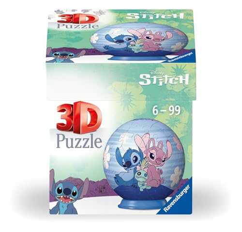 Ravensburger 3D Puzzle 11597 - Puzzle-Ball Disney Angel - für große und kleine Stitch Fans ab 6 Jahren von Ravensburger