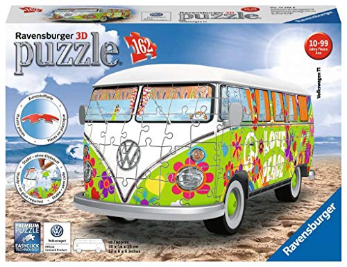 Ravensburger 3D Puzzle 12532 - Volkswagen T1 - Hippie Style - 162 Teile von Ravensburger