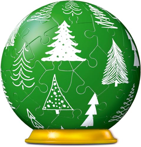 Ravensburger 3D Puzzle-Ball Weihnachtskugel Tannenbaum 11270-54 Teile - für Weihnachtsfans ab 6 Jahren von Ravensburger