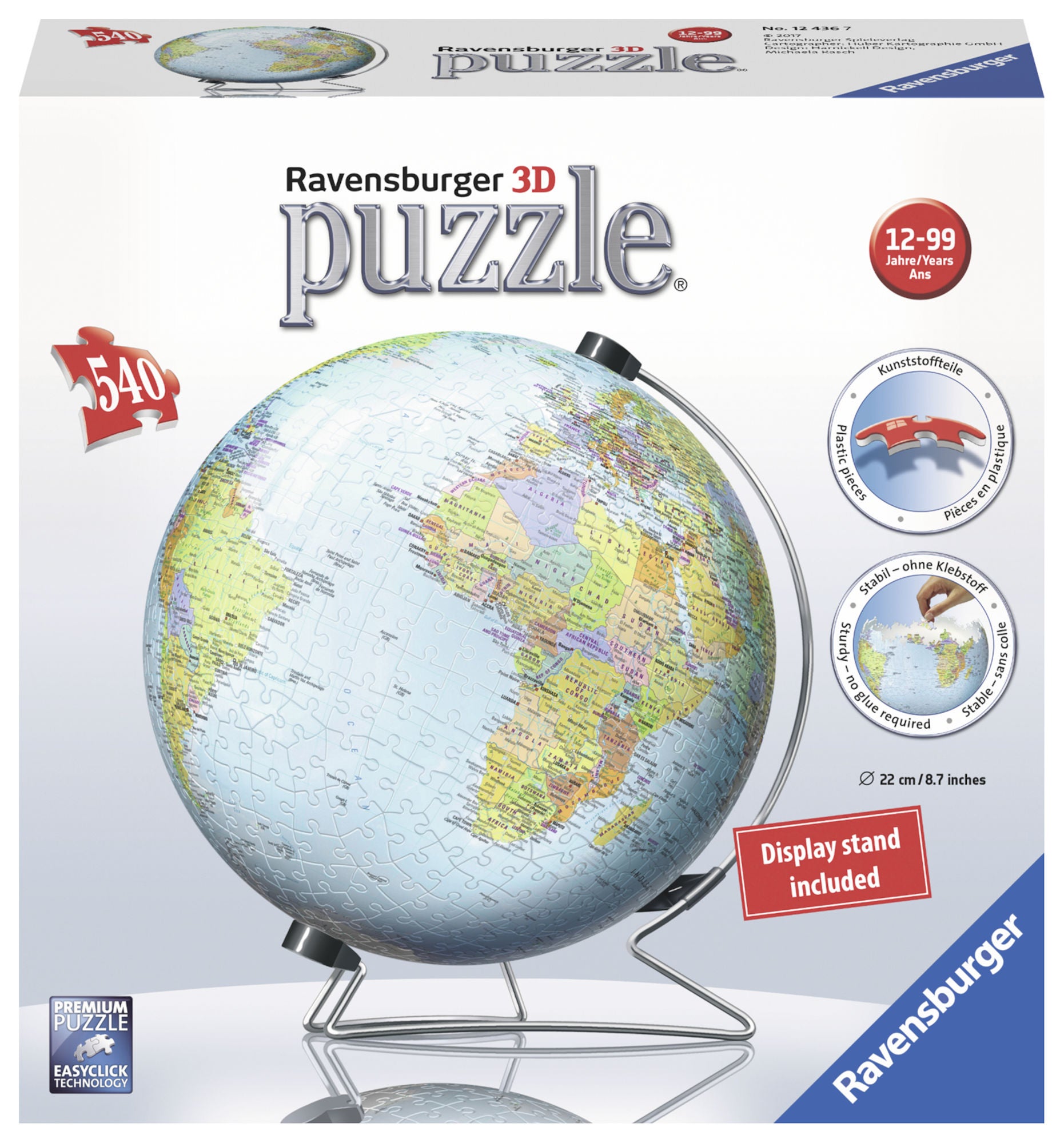 Ravensburger 3D-Puzzle Globus 540 Teile von Ravensburger