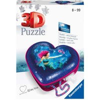 Ravensburger - 3D Puzzle - Herzschatulle - Bezaubernde Meerjungfrauen, 54 Teile von Ravensburger