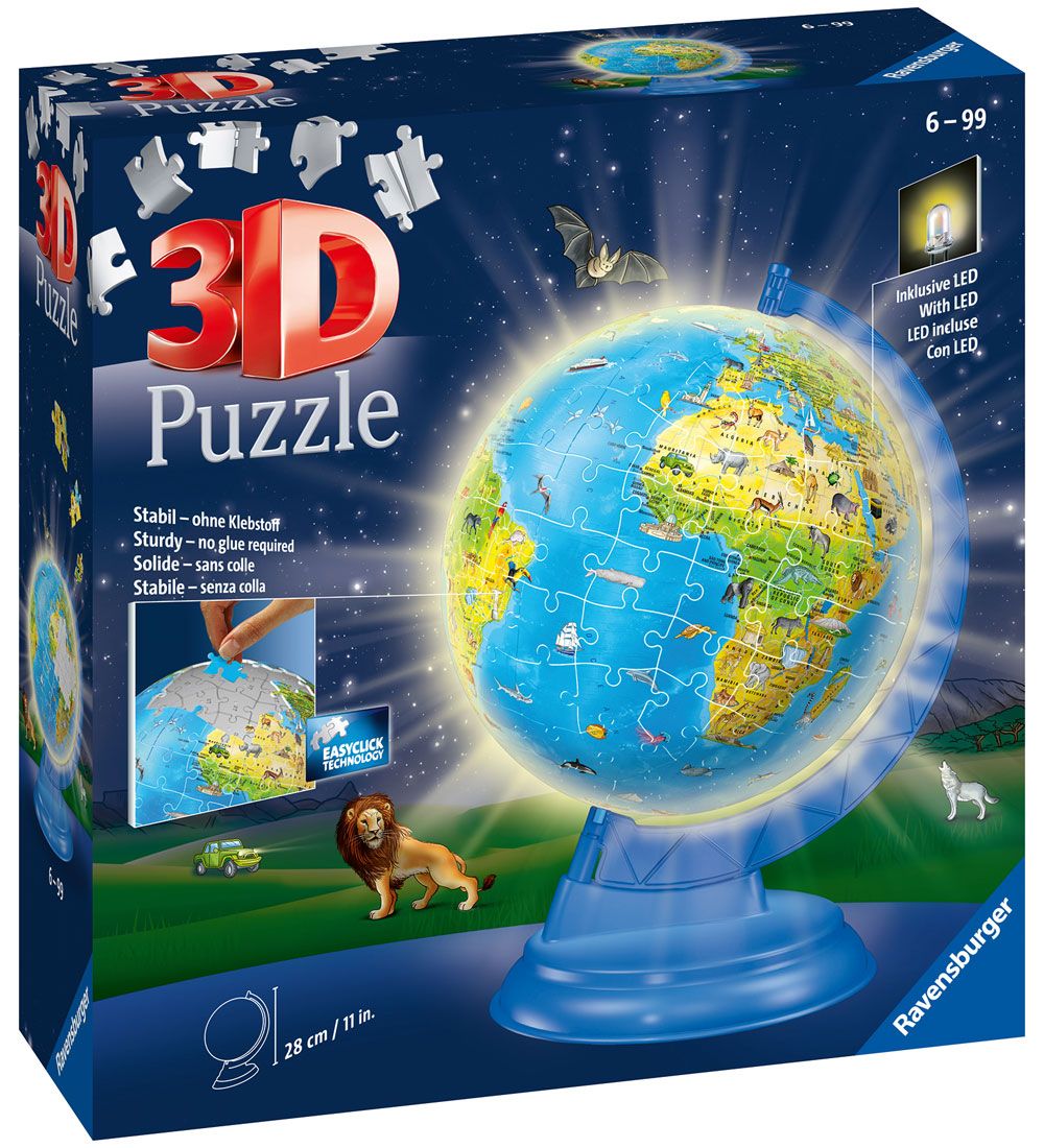 Ravensburger 3D Puzzlespiel - 188 Teile - Kinderfilm Globe Nacht - Ravensburger - One Size - Puzzlespiele Ravensburger 3D Puzzlespiel - 188 Teile - Kinderfilm Globe Nacht - Ravensburger - One Size - Puzzlespiele von Ravensburger