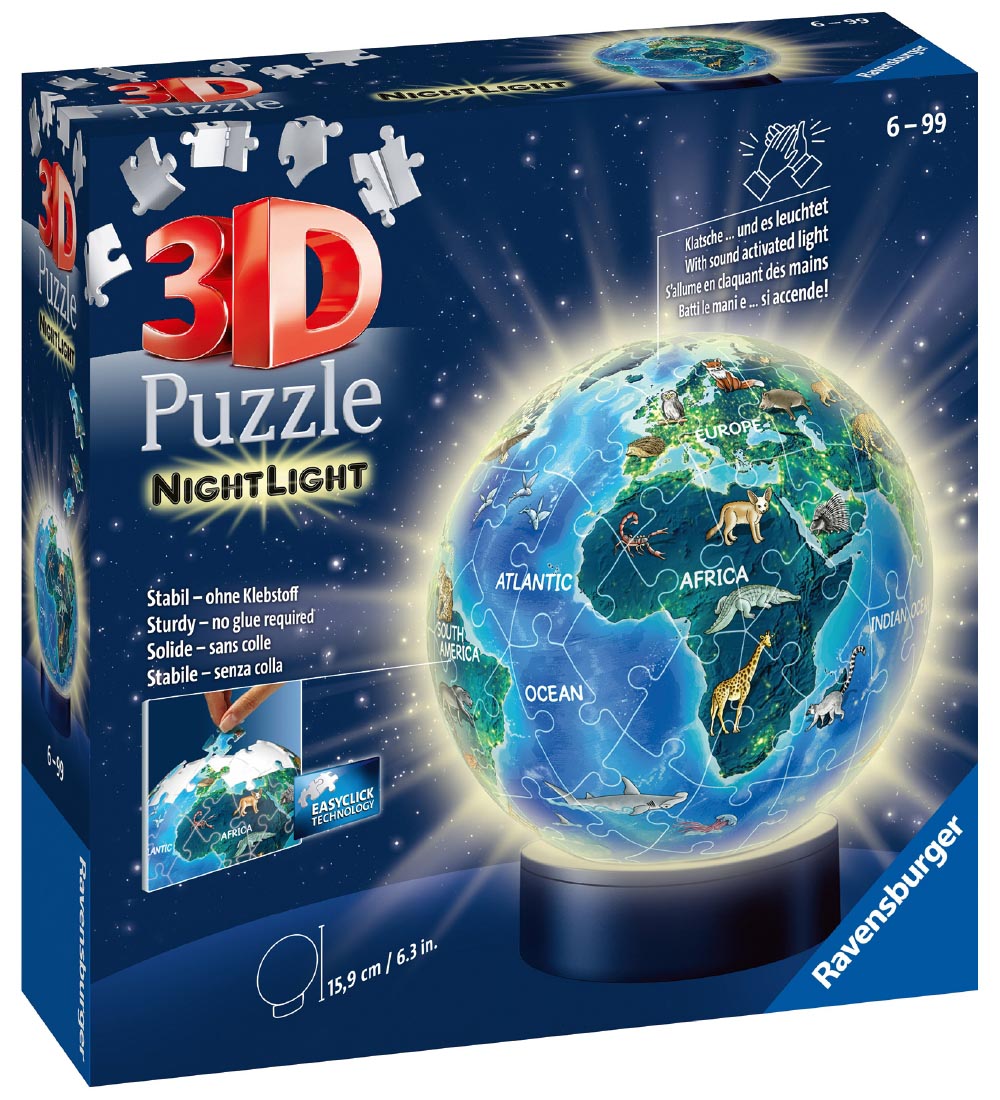 Ravensburger 3D Puzzlespiel - 72 Teile - Globe Nightlight - Ravensburger - One Size - Puzzlespiele Ravensburger 3D Puzzlespiel - 72 Teile - Globe Nightlight - Ravensburger - One Size - Puzzlespiele von Ravensburger