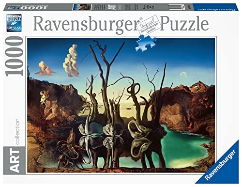 Ravensburger 17180 Schwäne reflektieren in Elefanten Art Collection – Salvador Dali Swans Reflecting Elephants 1000 Teile Puzzle für Erwachsene und Kinder ab 12 Jahren, Mehrfarbig von Ravensburger