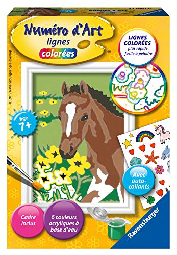 Ravensburger 4005556276806 Numéro d'art Mini - Cheval et Stickers Horse Kreativ, Farbenfroh, S von Ravensburger