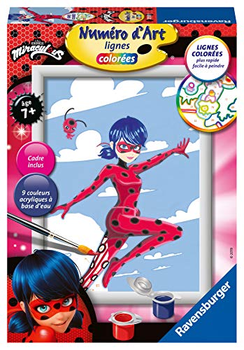 Ravensburger 4005556285099 Kunstnummer-klein Miraculous: Tales of Ladybug & Cat Noir Kreativität von Ravensburger