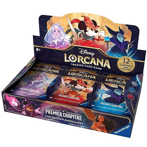 Ravensburger - Disney Lorcana: Erstes Kapitel – Sammelkartenspiel – 24 Booster – ab 8 Jahren – 12 Karten pro Booster – französische Version von Ravensburger