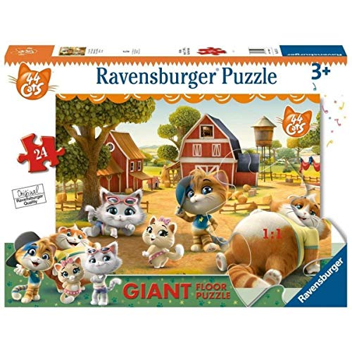 Ravensburger 44 Katzen A Puzzle, Boden, 24 Teile, 03015 von Ravensburger