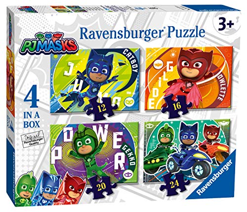 Ravensburger 5058 PJ Masks Puzzle für Kinder ab 3 Jahren (12, 16, 20, 24 Teile), 10,2 cm Box, Mehrfarbig, 0 von Ravensburger