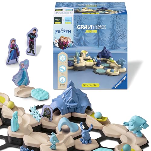 Ravensburger 73385 GraviTrax Junior Starter-Set Disney Frozen, Murmelbahn für Kinder ab 3 Jahren, mit Spielfiguren aus der Welt der Eiskönigin von Ravensburger