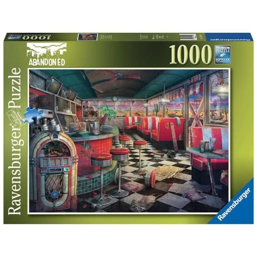 Ravensburger Abandoned Places: Decaying Diner 1000 Teile Puzzle für Erwachsene – 17509 – jedes Teil ist einzigartig, Softclick-Technologie bedeutet, DASS Teile perfekt zusammenpassen von Ravensburger