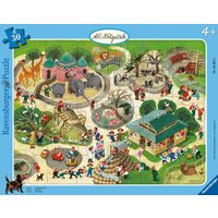 Puzzle Ravensburger Ali Mitgutsch: Im Zoo 30 Teile von Ravensburger