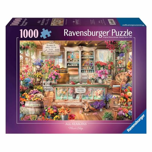 Ravensburger All Seasons Flower Shop Puzzle mit 1000 Teilen, entdecken Sie Bunte botanische Arrangements, von der weltweit Puzzle-Marke, verbesserte blendfreie Oberfläche Ravensburger All Seasons Flower Shop Puzzle mit 1000 Teilen, entdecken Sie Bunte botanische Arrangements, von der weltweit Puzzle-Marke, verbesserte blendfreie Oberfläche von Ravensburger
