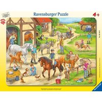 Rahmenpuzzle Ravensburger Auf dem Pferdehof 40 Teile von Ravensburger