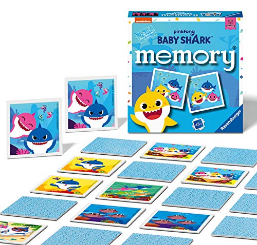 Ravensburger Baby Shark – Mini-Memory-Spiel für Kinder ab 3 Jahren von Ravensburger