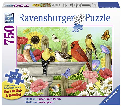 Ravensburger Bathing Birds 19937 750 Piece Large Pieces Jigsaw Puzzle for Adults, Every Piece is Unique, Softclick Technology Means Pieces Fit Together Perfectly von Ravensburger