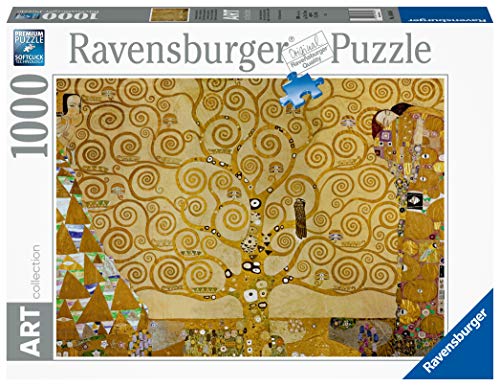 Ravensburger - Klimt Puzzle Der Baum des Lebens, 1000 Teile, Puzzle Kunst für Erwachsene und Jugendliche, berühmte Bilder zum Ausstellen, Geschenkidee für Sie oder Ihn, 70 x 50 cm von Ravensburger