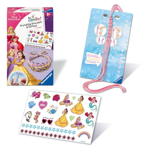 Ravensburger BeCreative 23963 - Bastelset Freundschaftsbändchen & Tattoos Disney Prinzessinnen, DIY basteln für Kinder ab 8 Jahren Ravensburger BeCreative 23963 - Bastelset Freundschaftsbändchen & Tattoos Disney Prinzessinnen, DIY basteln für Kinder ab 8 Jahren von Ravensburger