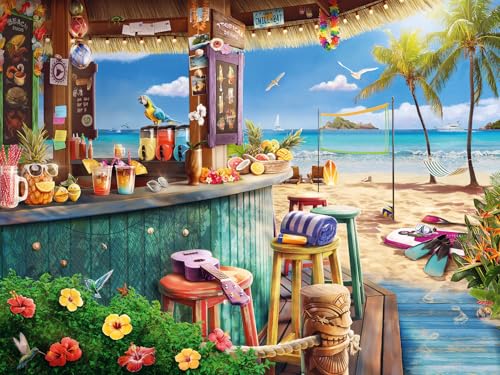 Ravensburger Beach Bar Breezes Puzzle, 1500 Teile, ansprechendes Kunstwerk mit Strandmotiven, Premium-Qualität, perfekte ineinandergreifende Passform, ideal für Erwachsene und Kinder ab 14 Jahren von Ravensburger