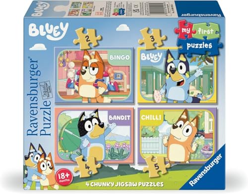 Ravensburger Blue Puzzle, 2D-Puzzle für Kinder, 10,2 cm in einer Box, My First Puzzle 2/3/4/5 Teile von Ravensburger