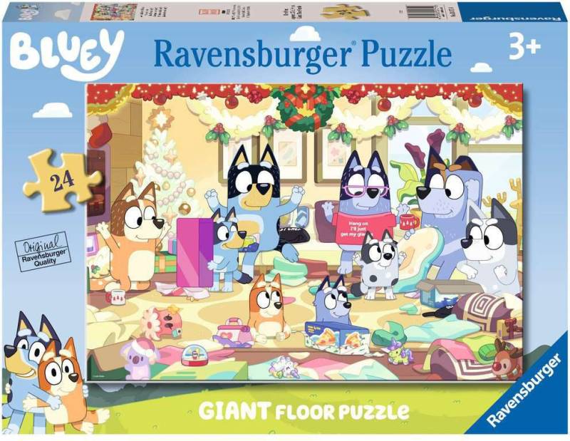 Ravensburger Bodenpuzzle Bluey Weihnachten 24 Teile von Ravensburger