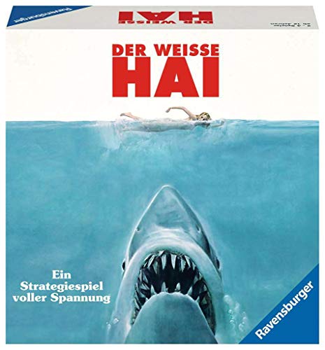 Ravensburger Brettspiel Der weisse Hai - Spannendes Strategiespiel für Erwachsene und Kinder ab 12 Jahren, Spiel zum berühmten Filmklassiker für 2-4 Spieler [Exklusiv bei Amazon] von Ravensburger