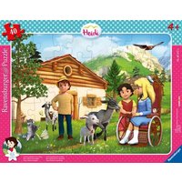 Rahmenpuzzle Ravensburger Clara besucht Heidi in den Bergen 40 Teile von Ravensburger