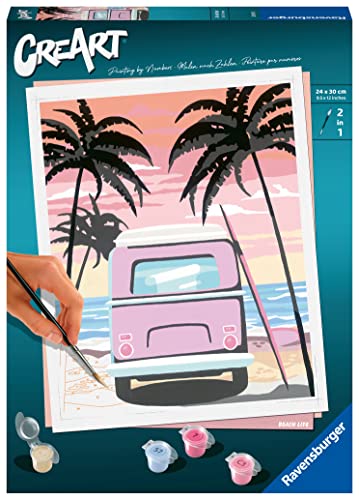Ravensburger CreArt 20131 - Beach Life - Malen nach Zahlen Erwachsene, DIY Malset mit Pinsel und Acrylfarben, Geschenk für Frauen und Männer, Malen für Erwachsene Ravensburger CreArt 20131 - Beach Life - Malen nach Zahlen Erwachsene, DIY Malset mit Pinsel und Acrylfarben, Geschenk für Frauen und Männer, Malen für Erwachsene von Ravensburger
