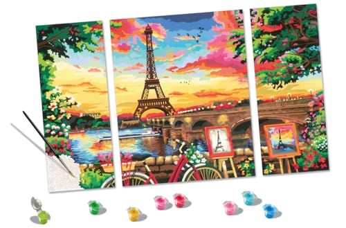 Ravensburger CreArt 20134 - Spiegelbild von Paris - Triptychon Malen nach Zahlen Erwachsene, DIY Malset mit Pinsel und Acrylfarben, Geschenk für Frauen und Männer, Malen für Erwachsene Ravensburger CreArt 20134 - Spiegelbild von Paris - Triptychon Malen nach Zahlen Erwachsene, DIY Malset mit Pinsel und Acrylfarben, Geschenk für Frauen und Männer, Malen für Erwachsene von Ravensburger