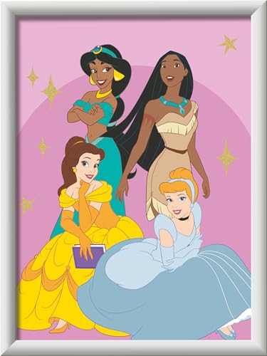 Ravensburger CreArt 23766 - Disney Prinzessinnen - Malen nach Zahlen für Kinder ab 9 Jahre, Malset mit Rahmen, Pinsel und Acrylfarben, Geschenk für Mädchen und Jungen Ravensburger CreArt 23766 - Disney Prinzessinnen - Malen nach Zahlen für Kinder ab 9 Jahre, Malset mit Rahmen, Pinsel und Acrylfarben, Geschenk für Mädchen und Jungen von Ravensburger