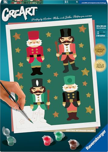 Ravensburger CreArt 23893 - Christmas Nutcracker Delight - Malen nach Zahlen Erwachsene - ab 12 Jahren von Ravensburger