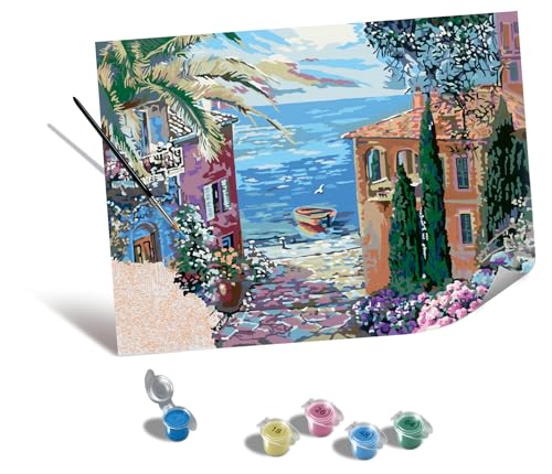 Ravensburger CreArt 23913 - Mediterranean Landscape - Malen nach Zahlen Erwachsene und Kinder - ab 14 Jahren - Malen auf Leinwand von Ravensburger