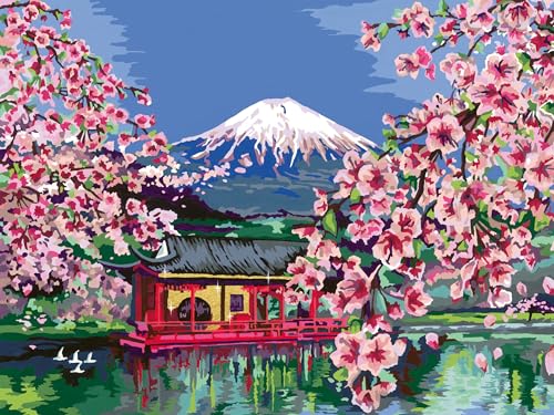 Ravensburger CreArt 23914 - Japanese Cherry Blossom - Malen nach Zahlen Erwachsene und Kinder - ab 14 Jahren - Malen auf Leinwand von Ravensburger