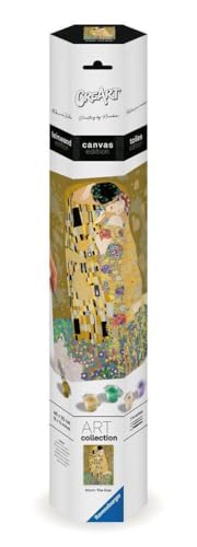 Ravensburger CreArt 23916 - Art Collection: The Kiss (Klimt) - Malen nach Zahlen Erwachsene und Kinder - ab 14 Jahren - Malen auf Leinwand von Ravensburger