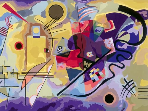 Ravensburger CreArt 23918 - Art Collection: Yellow, Red, Blue (Kandinsky) - Malen nach Zahlen Erwachsene und Kinder - ab 14 Jahren - Malen auf Leinwand von Ravensburger