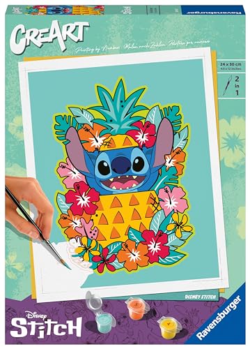 Ravensburger CreArt 23933 - Disney Stitch - Disney Malen nach Zahlen Erwachsene, DIY Malset mit Pinsel und Acrylfarben, Geschenk für Frauen und Männer, Malen für Erwachsene Ravensburger CreArt 23933 - Disney Stitch - Disney Malen nach Zahlen Erwachsene, DIY Malset mit Pinsel und Acrylfarben, Geschenk für Frauen und Männer, Malen für Erwachsene von Ravensburger