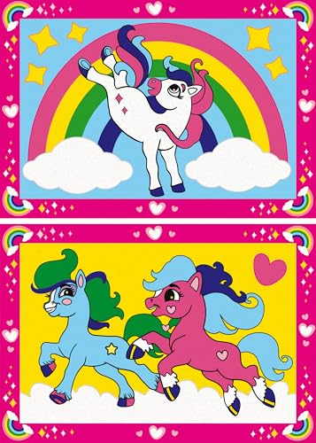 Ravensburger CreArt 23983 - Zauberponys mit Regenbogen - Malen nach Zahlen Pferde für Kinder ab 5 Jahre, Malset mit Rahmen, Pinsel und Acrylfarben, Geschenk für Mädchen und Jungen Ravensburger CreArt 23983 - Zauberponys mit Regenbogen - Malen nach Zahlen Pferde für Kinder ab 5 Jahre, Malset mit Rahmen, Pinsel und Acrylfarben, Geschenk für Mädchen und Jungen von Ravensburger