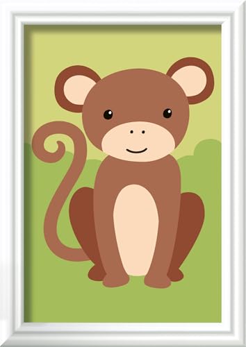 Ravensburger CreArt 23986 - Kleiner AFFE - Malen nach Zahlen für Kinder ab 7 Jahre, Malset mit Rahmen, Pinsel und Acrylfarben, Geschenk für Mädchen und Jungen Ravensburger CreArt 23986 - Kleiner AFFE - Malen nach Zahlen für Kinder ab 7 Jahre, Malset mit Rahmen, Pinsel und Acrylfarben, Geschenk für Mädchen und Jungen von Ravensburger