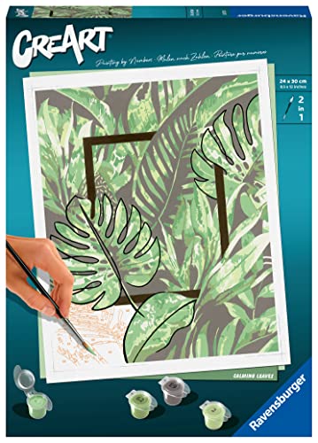 Ravensburger CreArt - Malen nach Zahlen 20272 Calming Leaves ab 12 Jahren von Ravensburger