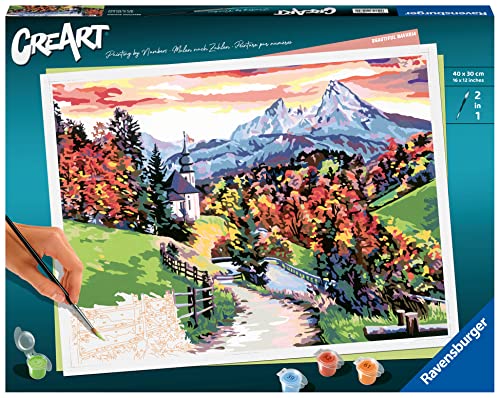 Ravensburger CreArt - Malen nach Zahlen 20274 Beautiful Bavaria ab 14 Jahren, Malen nach Zahlen Erwachsene mit Landschaftsmotiv, bunt von Ravensburger