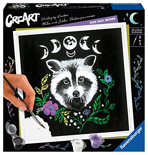 Ravensburger CreArt - Malen nach Zahlen 23509 Pixie Cold: Racoon ab 12 Jahren von Ravensburger